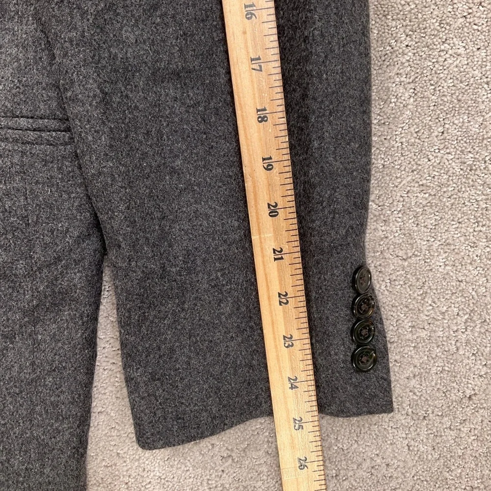 Lauren Ralph Lauren Blazer Mens 43R Charcoal Gray‎ Wool Silk Cashmere Jacket